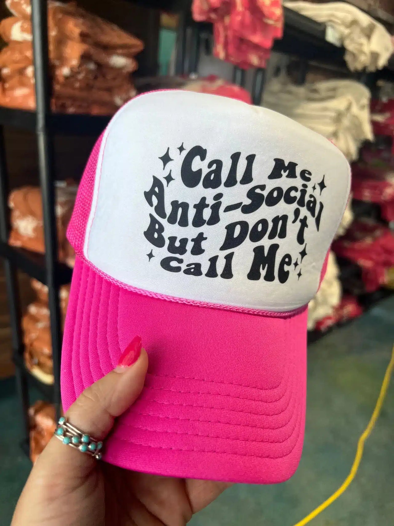 Anti Social Hat - Pink