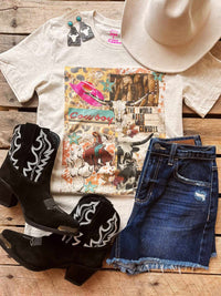 Thumbnail for Cowboy Collage T shirt