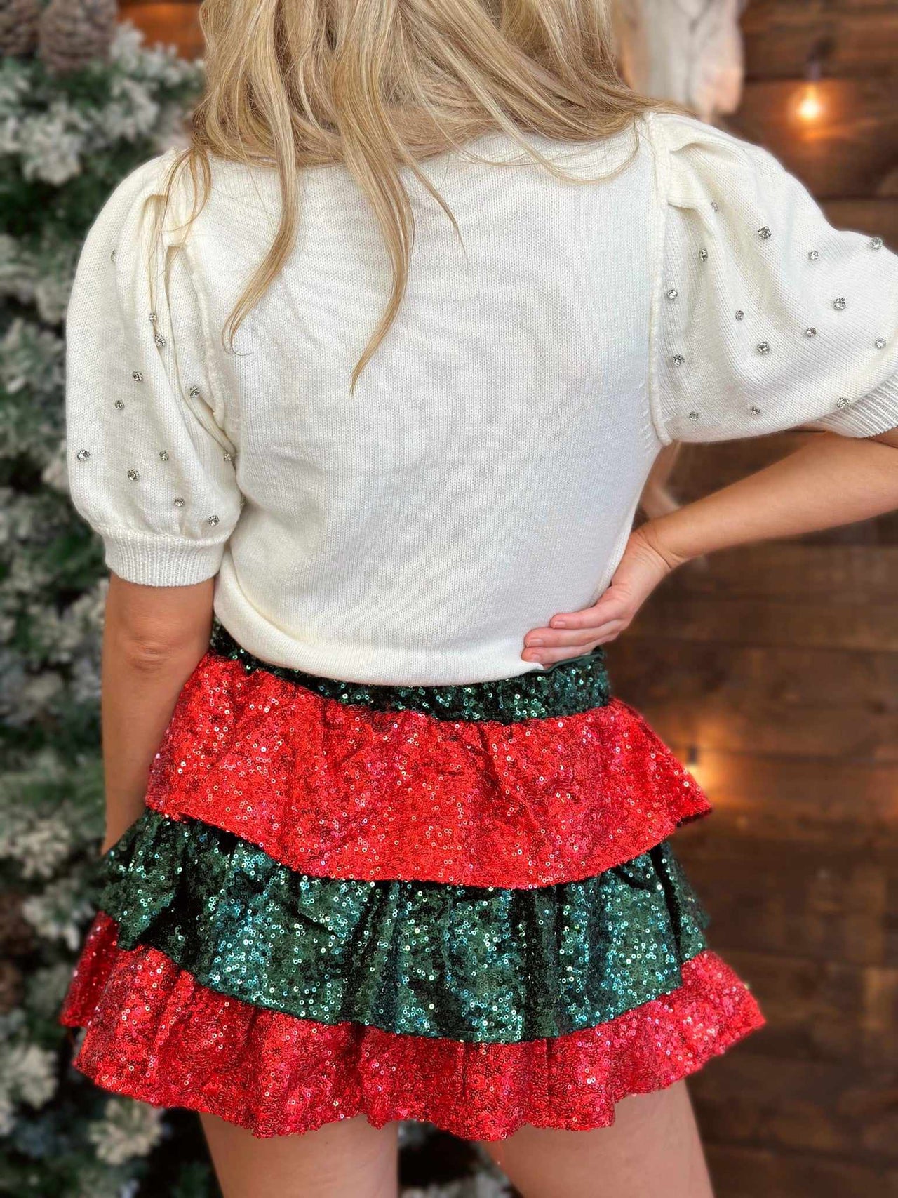 Feeling Festive Sequin Skirt