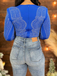 Thumbnail for Stop and Stare Bodysuit - Royal Blue