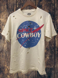 Thumbnail for Space Cowboy Distressed T shirt