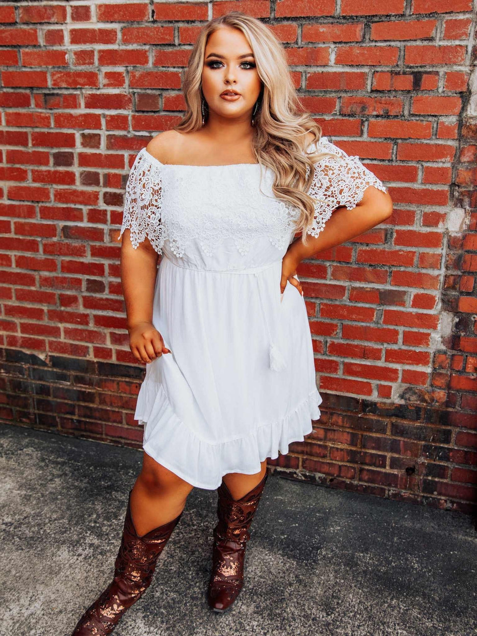Bride Babes Dress - White-Dresses-Southern Fried Chics