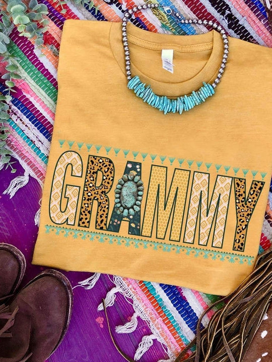 Grammy T-shirt - Mustard