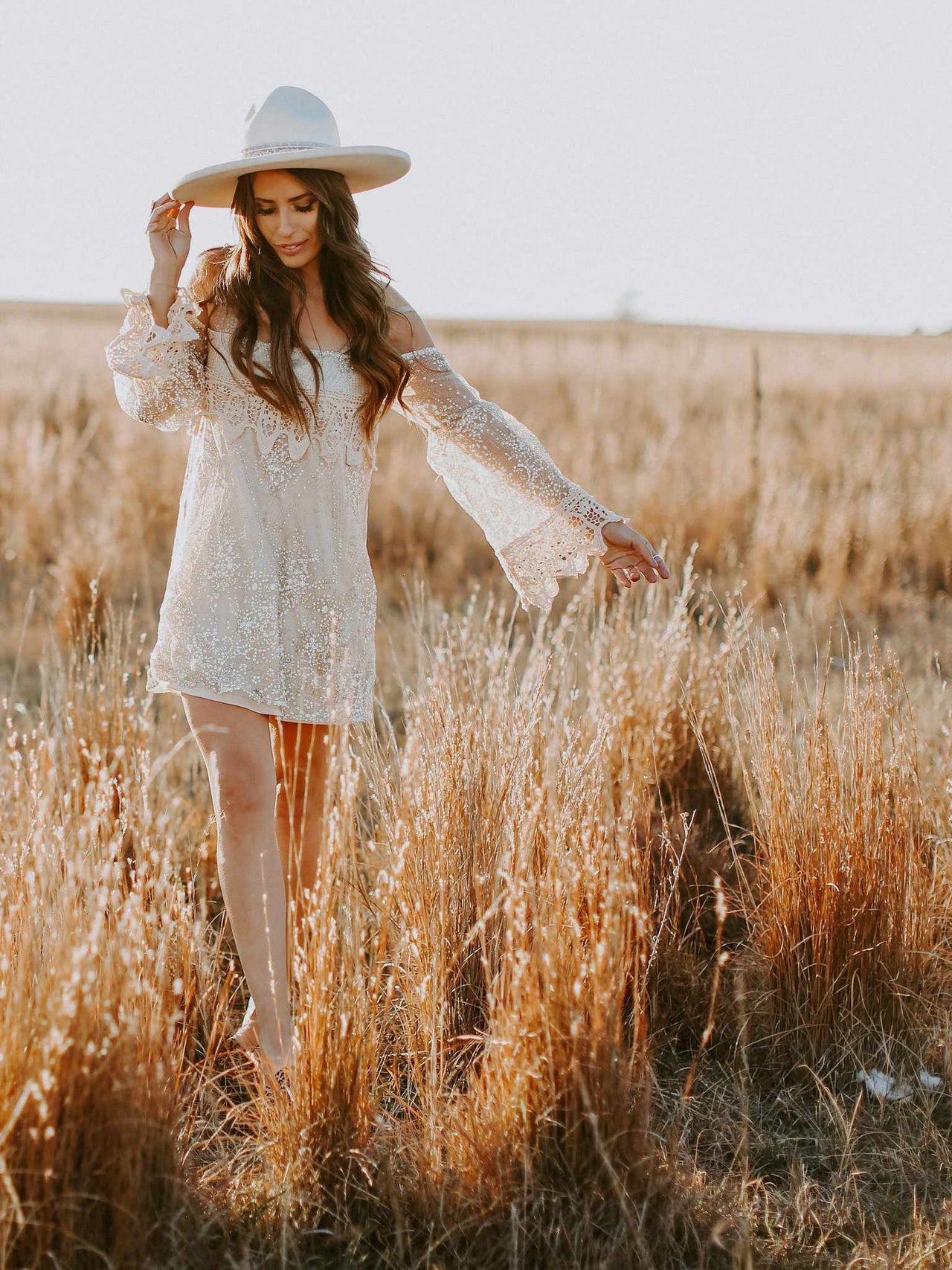 Gypsy Gold Dress - Rose Gold Boho Sequin-Dresses-Southern Fried Chics