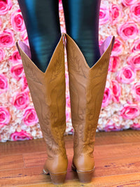 Thumbnail for The Knight Cowgirl Boots - Brown