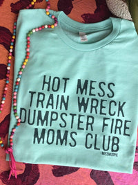 Thumbnail for Moms Club T-shirt - Mint