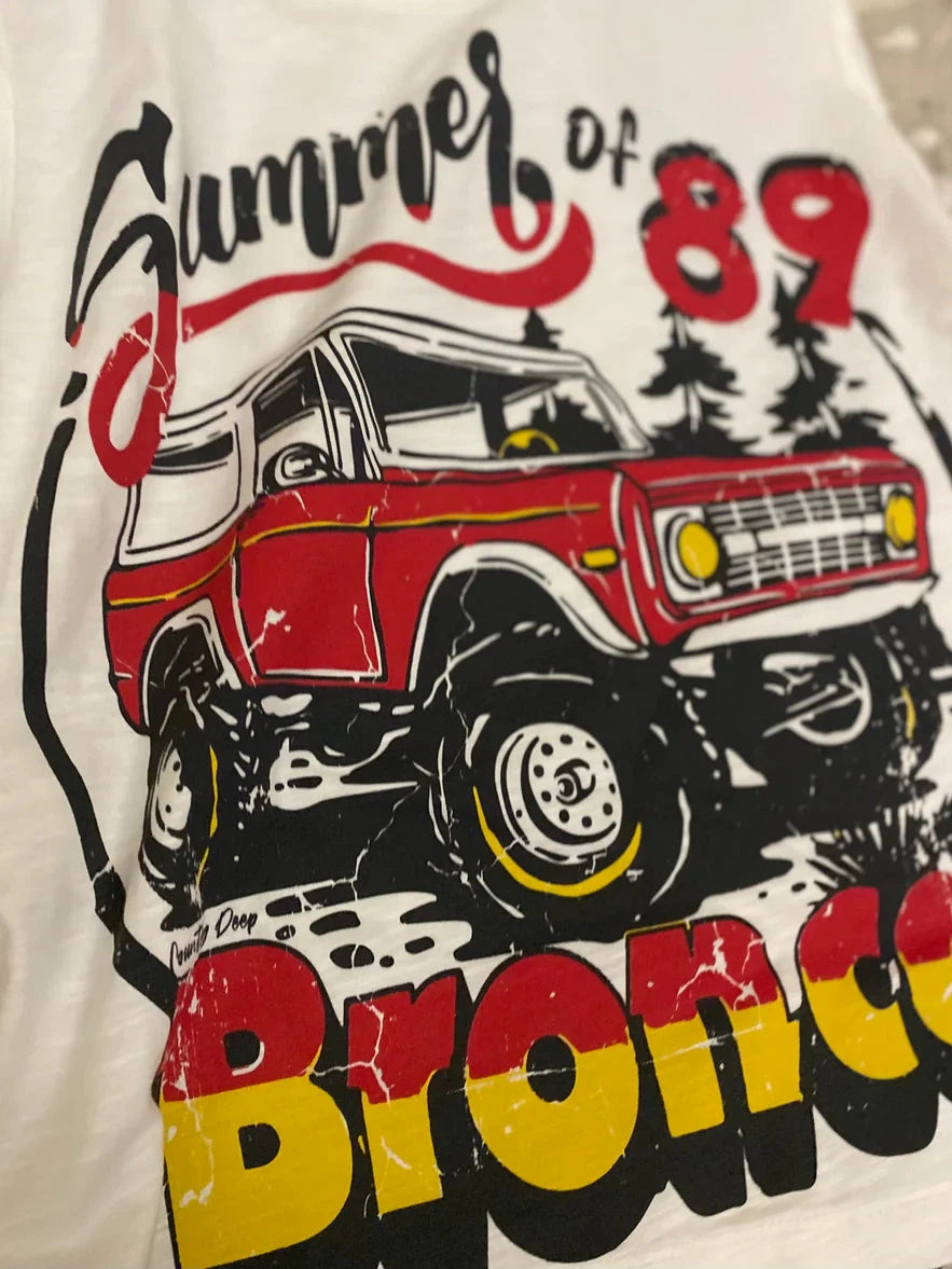 Bronco Summer of 89 Distressed T shirt