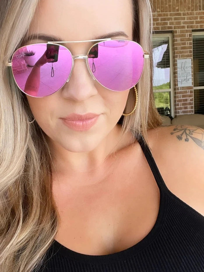 Throwing Shade Sunglasses - Hot Pink