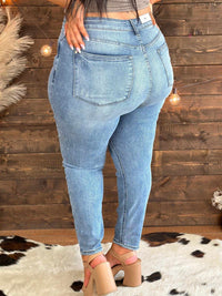 Thumbnail for Vintage Girl High Waisted Tummy Control Skinny Jeans