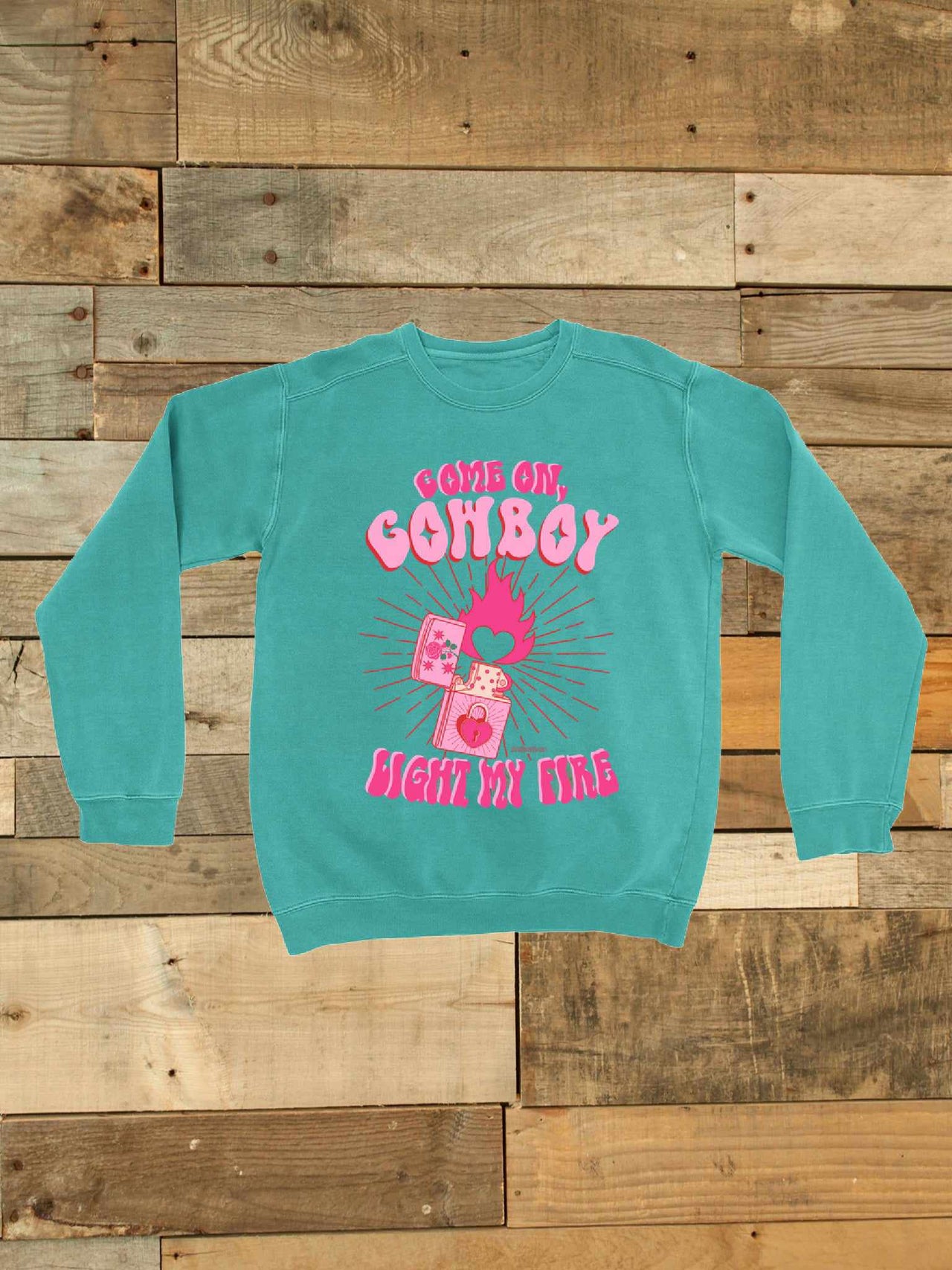 Cowboy valentines sweatshirt.