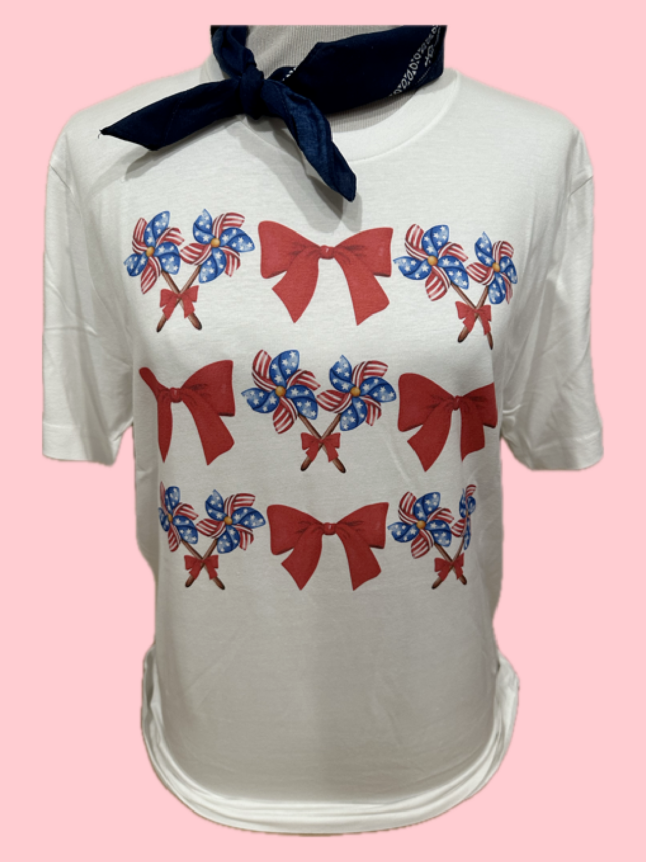 Red White Blue Bows T shirt