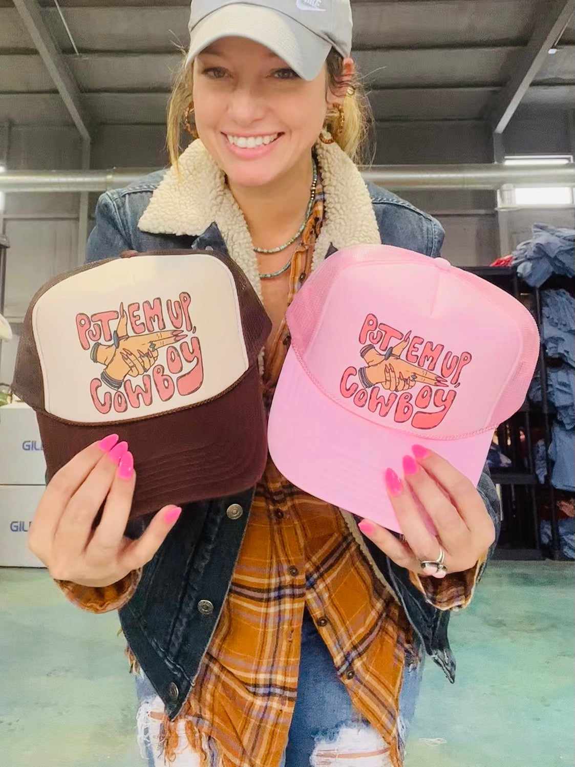Put Em Up Cowboy Hat - Pink