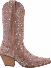Thumbnail for Silver Dollar Rhinestone Boot by Dan Post - Rose Gold