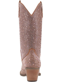 Thumbnail for Silver Dollar Rhinestone Boot by Dan Post - Rose Gold