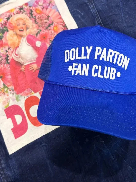 Dolly Fan Club Trucker Hat - Royal Blue