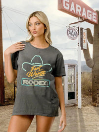 Thumbnail for Fort Worth Rodeo Distressed T shirt