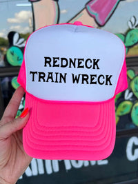 Thumbnail for Redneck Train Wreck Hat - Pink
