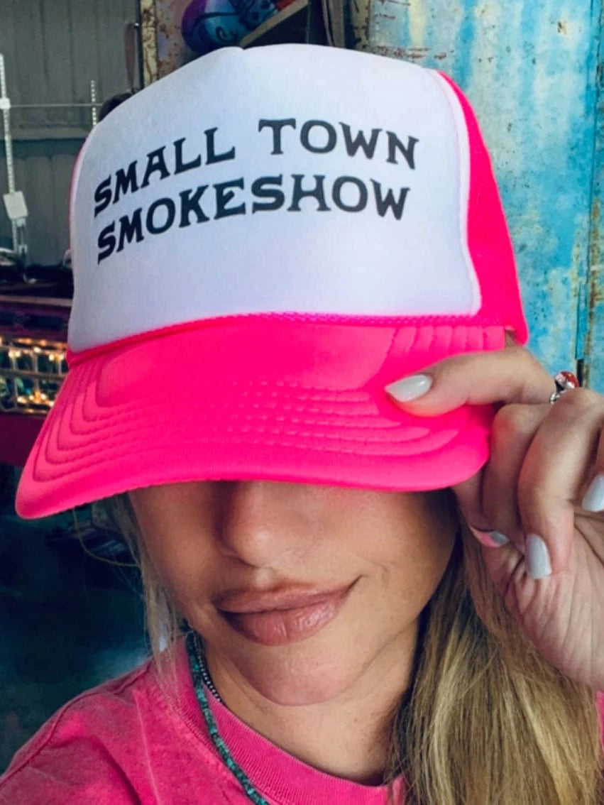 Small Town Smokeshow Hat - Pink