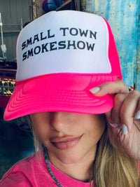 Thumbnail for Small Town Smokeshow Hat - Pink