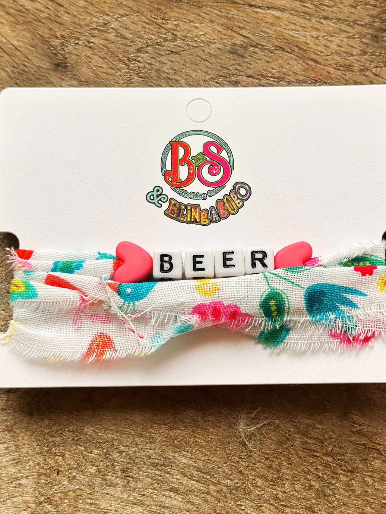Beer Beaded Wrap Bracelet