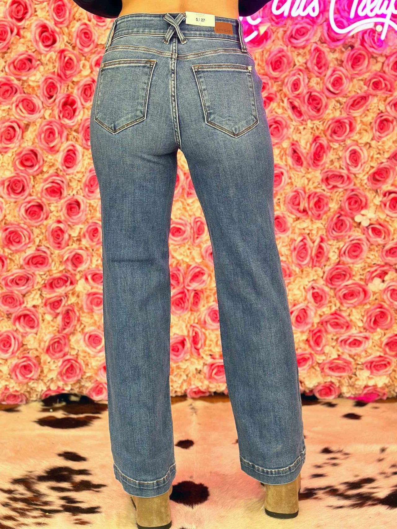 Wide leg jeans for women