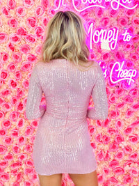 Thumbnail for Pretty Girl Era Sequin Dress - Pink