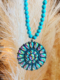 Thumbnail for Fearless Necklace - Turquoise