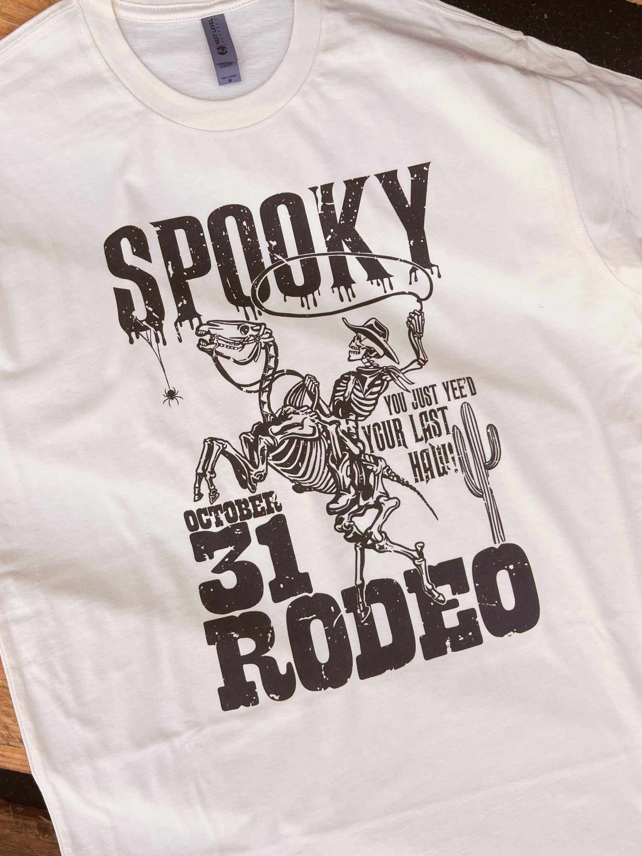Spooky Rodeo T shirt - White