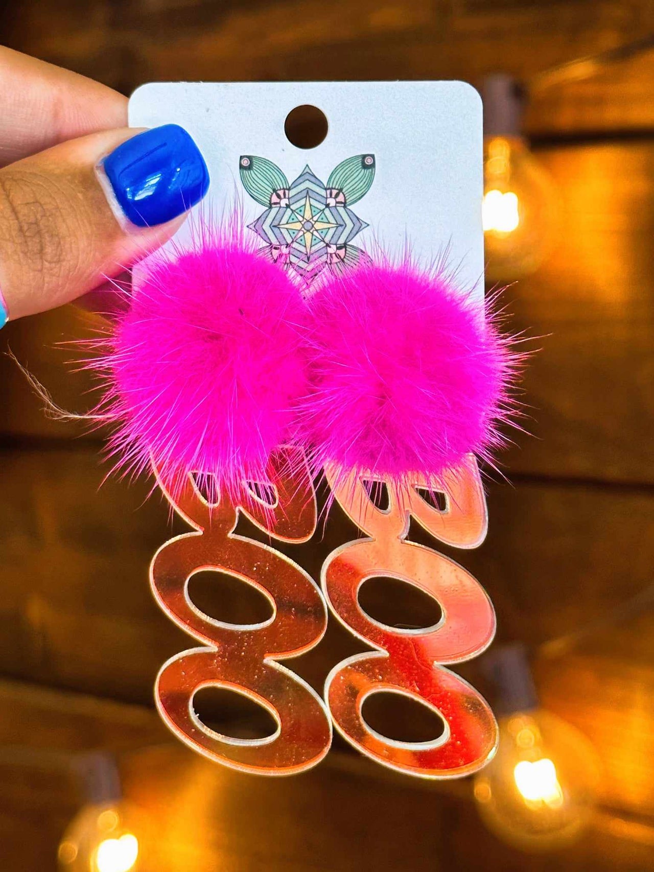 Boo Earrings - Pink