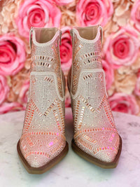 Thumbnail for Morgan Maze Sparkle Bootie by Very G - Rose Gold