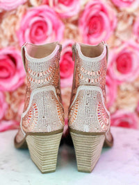 Thumbnail for Morgan Maze Sparkle Bootie by Very G - Rose Gold