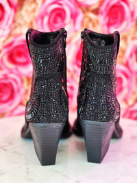 Thumbnail for Morgan Maze Sparkle Bootie by Very G - Black