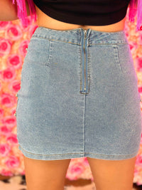 Thumbnail for Jean mini skirt