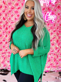 Thumbnail for Green tunic sweater.
