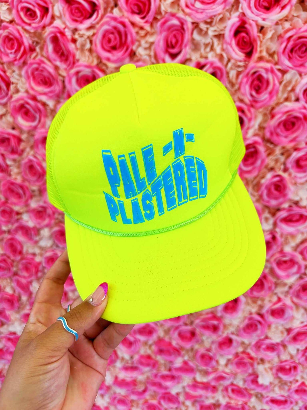 Pale N Plastered Hat - Neon Yellow