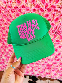 Thumbnail for This Is My Drinking  Hat - Green