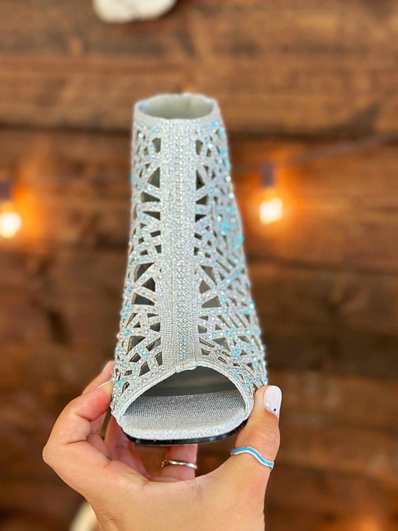 Stevie's Stand Back Heels - Silver