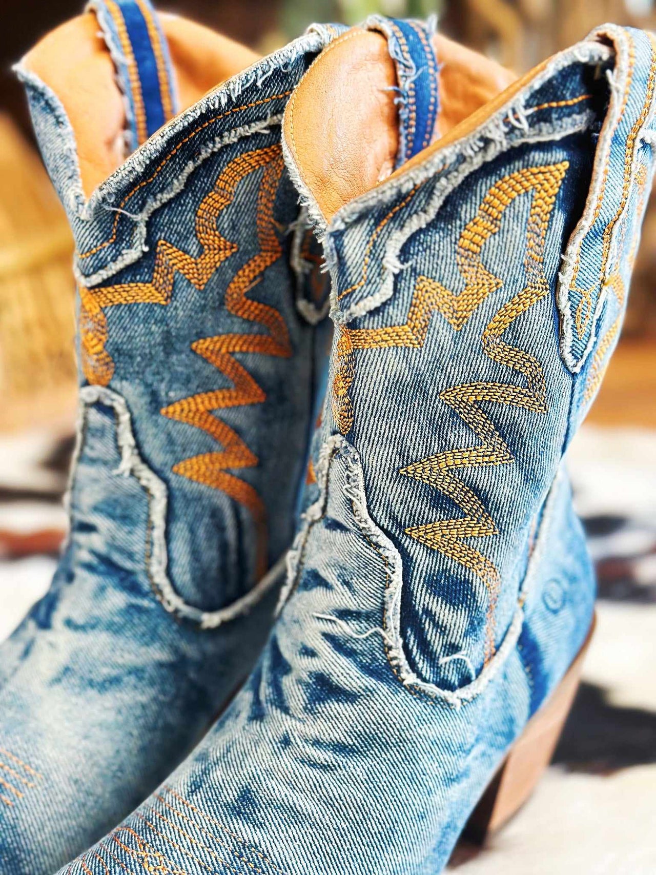 Yall Need Dolly Denim Bootie by Dan Post