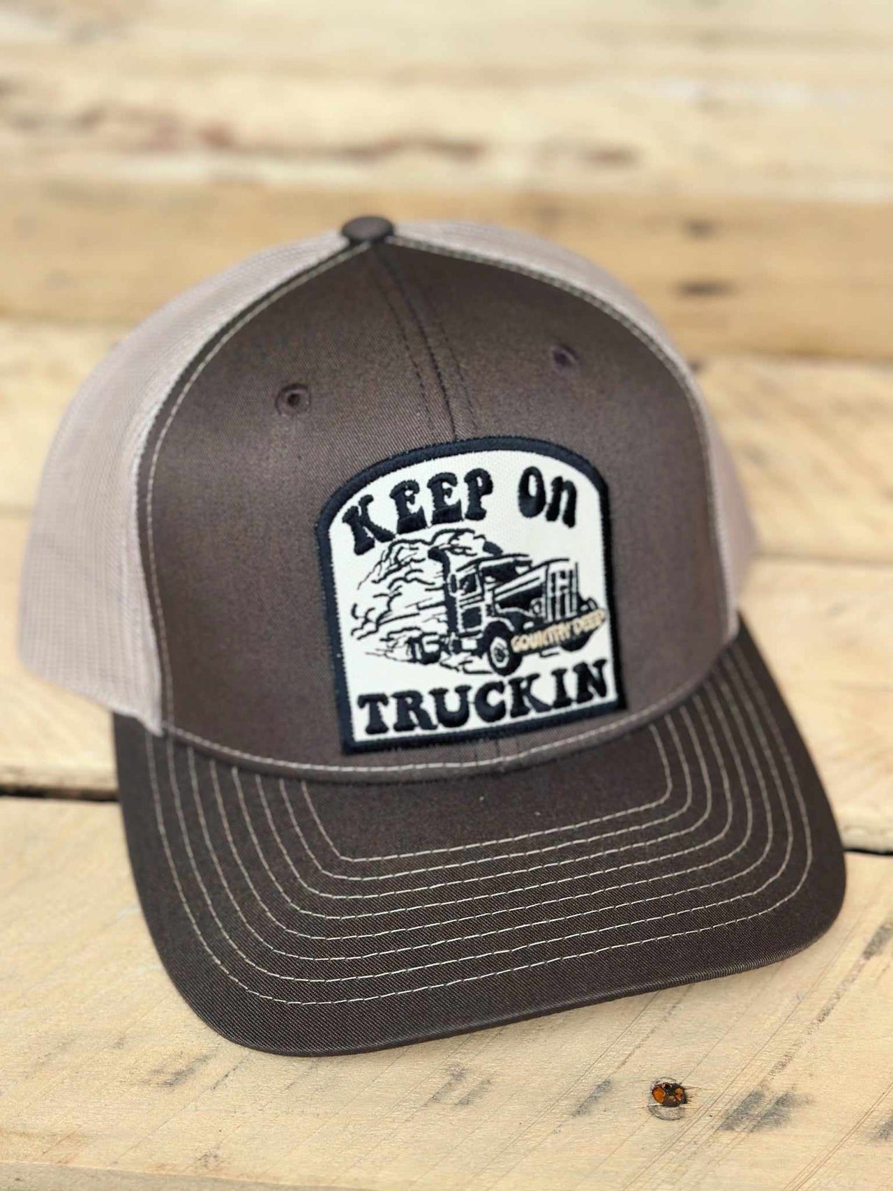 Keep On Truckin Patch Hat - Brown