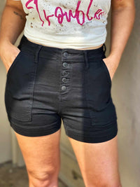 Thumbnail for Judy Blue High Waisted Fly Trouser Shorts