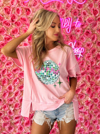 Thumbnail for Lets Go Girls Disco Sequin Top