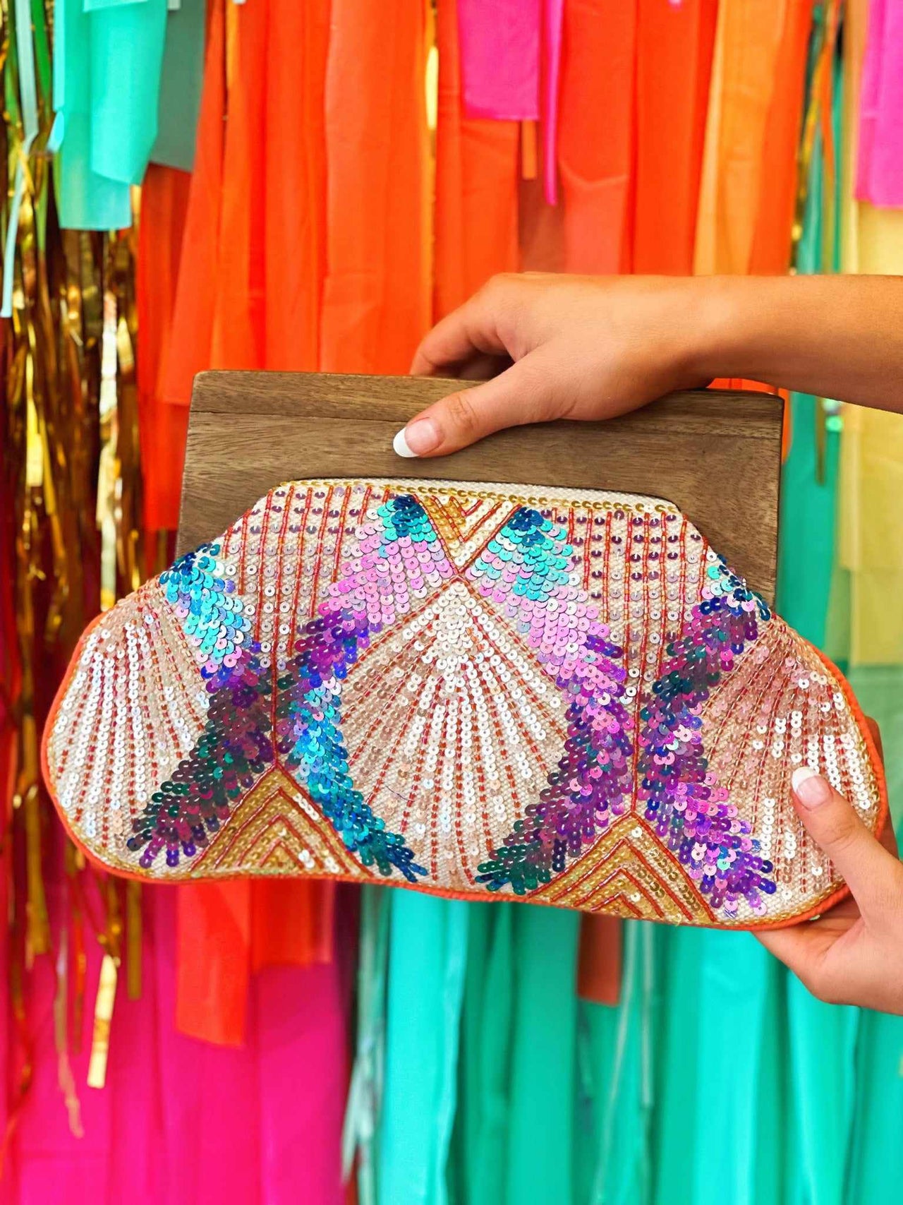 By The Sea Clutch Purse