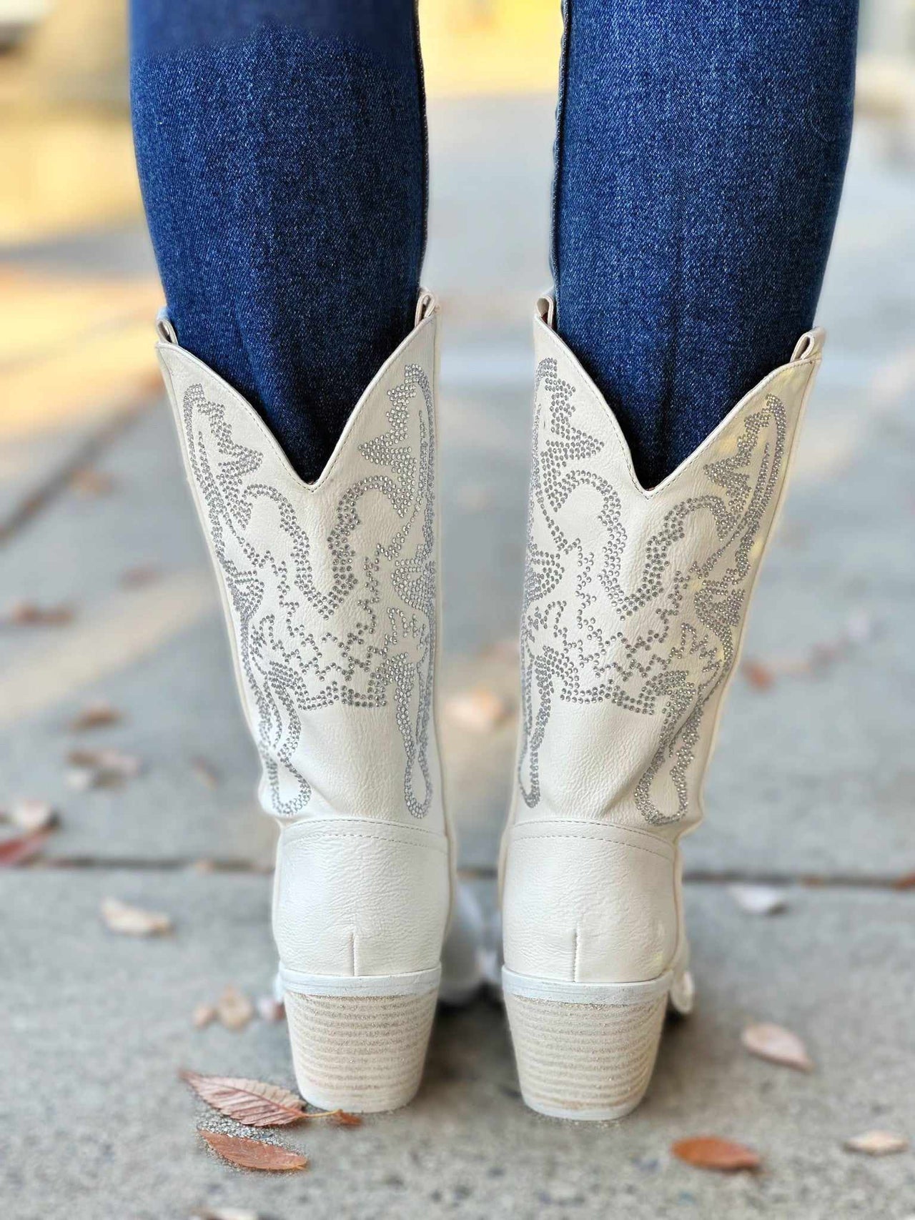 Making A Statement Boot - White