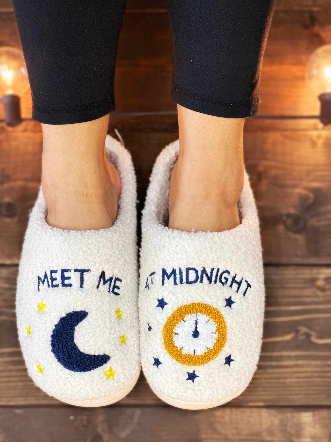 Meet Me At Midnight Cozy Slippers