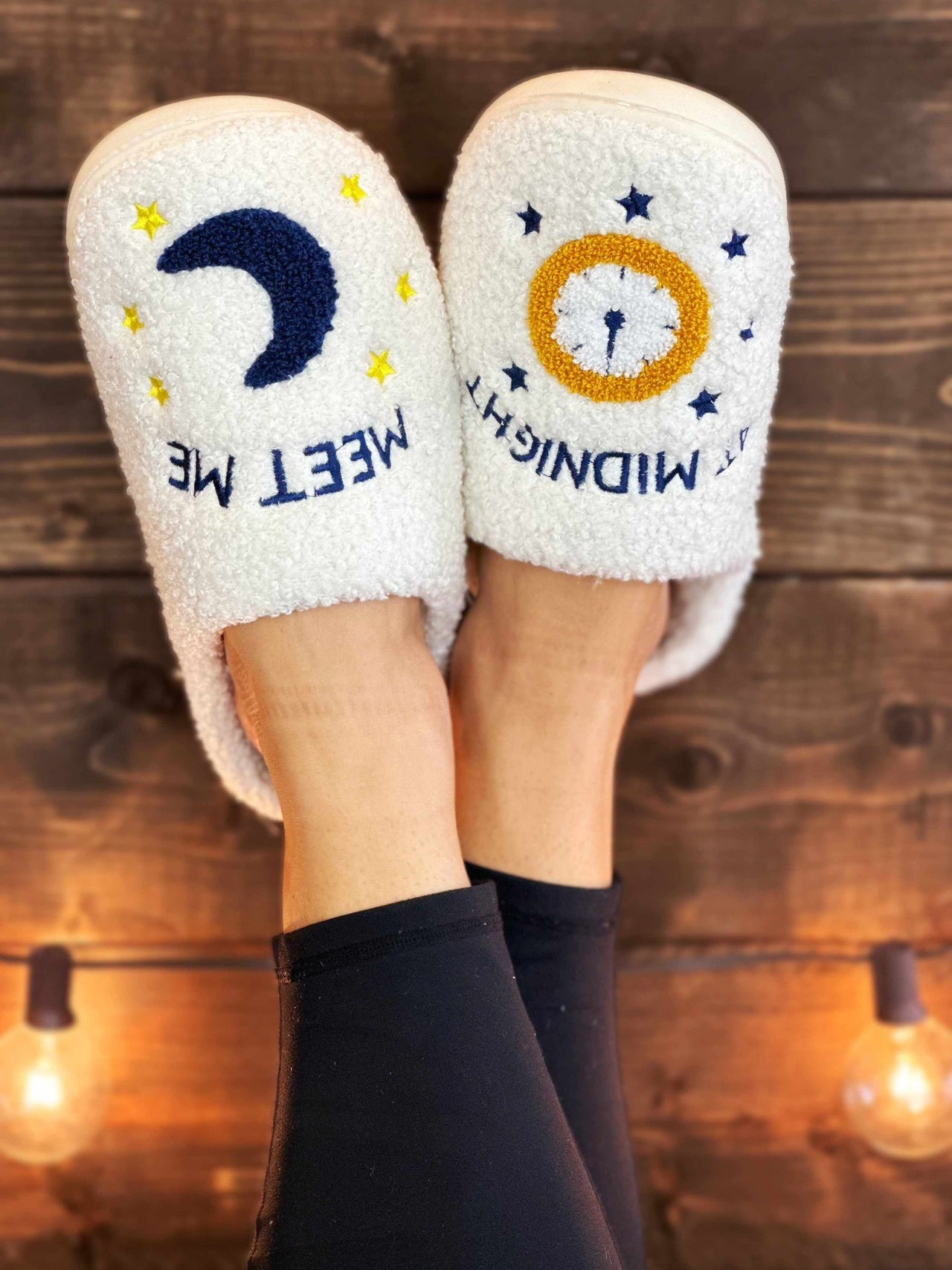 Meet Me At Midnight Cozy Slippers