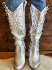 Thumbnail for Arizona Western Boot - Silver