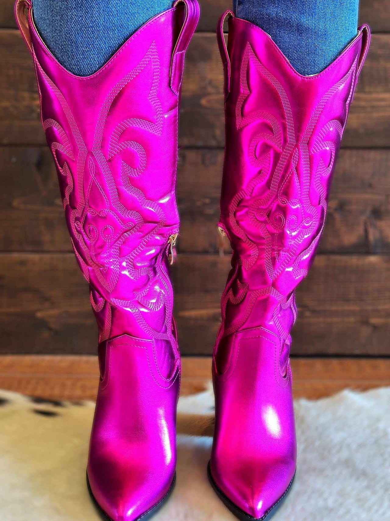 Arizona Western Boot - Hot Pink