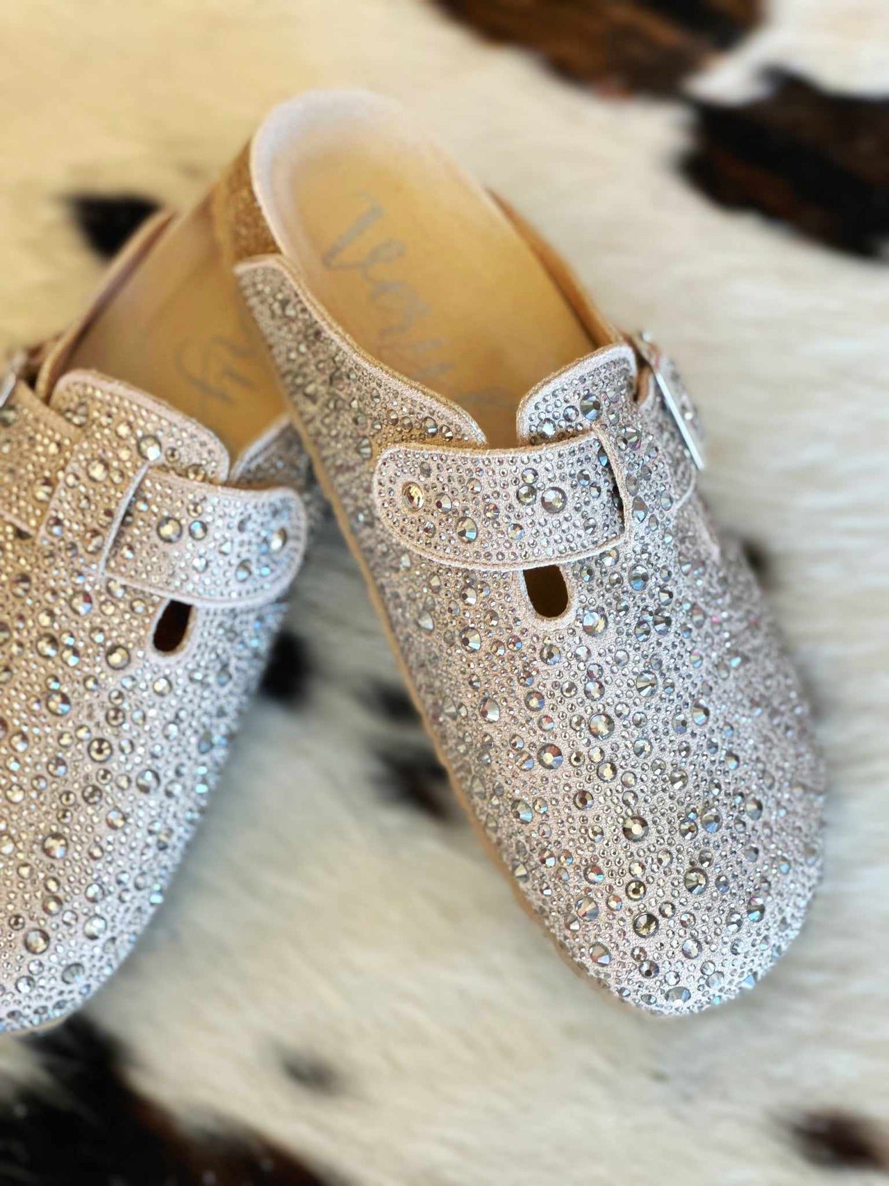 Betsy Rhinestone Mule by Very G - Taupe