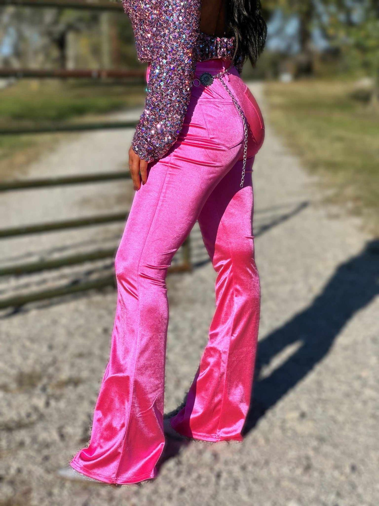 PREORDER Juicy Georgia Peach Pants - Hot Pink