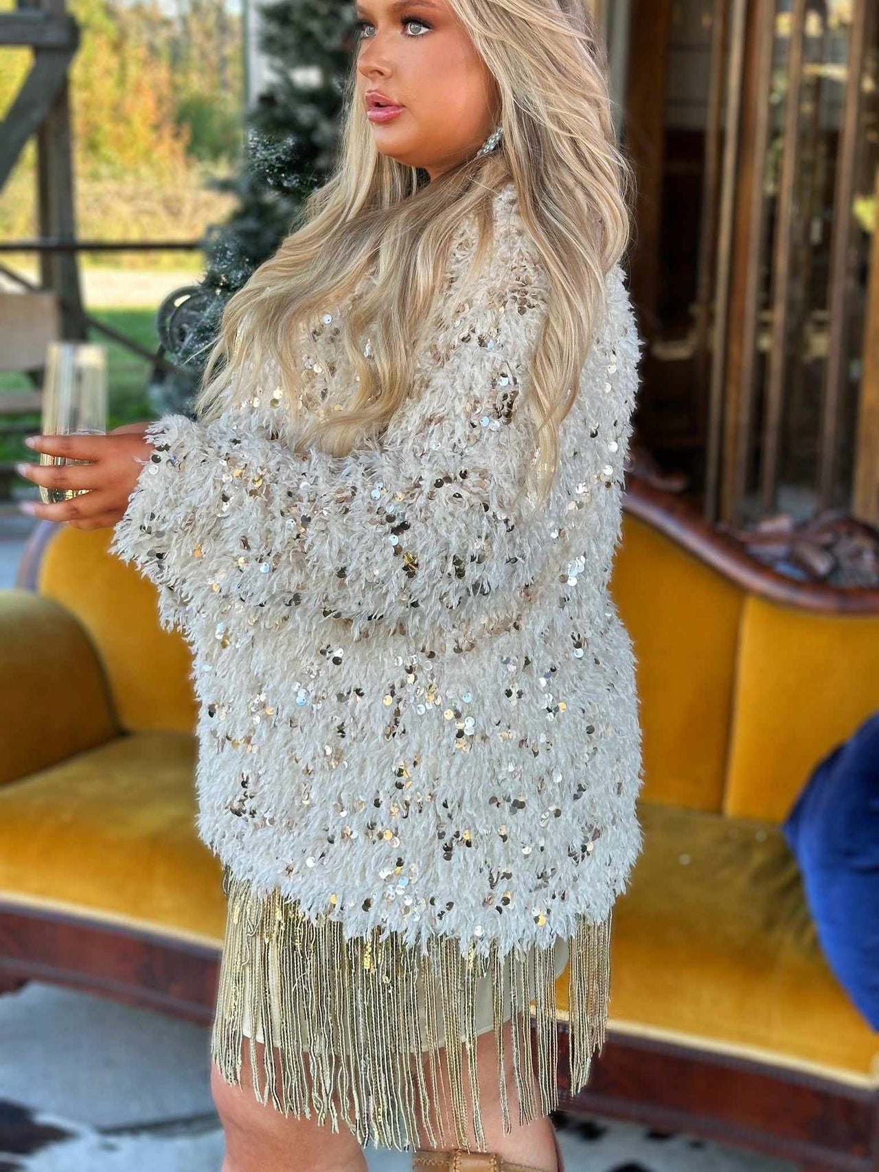 PREORDER That Warm Fuzzy Feeling Sequin Jacket